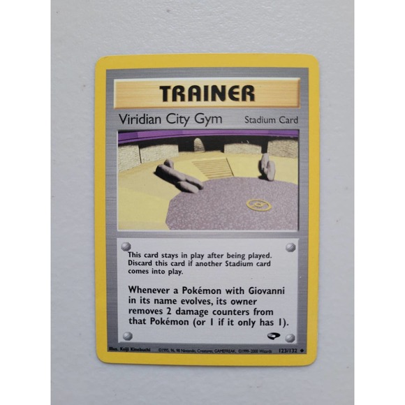 Top Popular Classic Viridian City Gym 123/132 Gym Challenge Common Pokemon Card - Picture 1 of 2